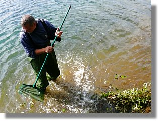 Arbeitseinsatz am Sennesee